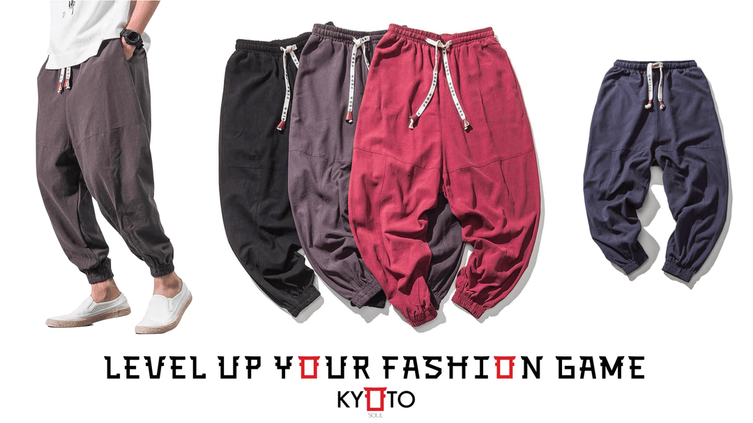 Level up your fashion game with Kyoto's innovative pants!