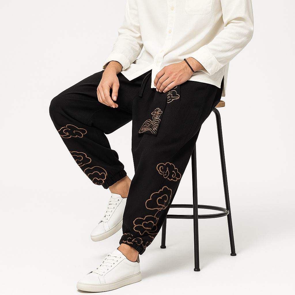 Kumo Harem Pants - Kyoto Soul - Green, Black, Blue, Red, pants