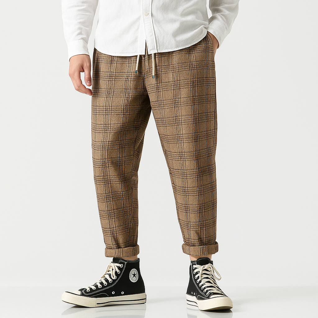 Moshihiro Pants - Kyoto Apparel - gray, Black, Brown, long, pants, Thick fabric