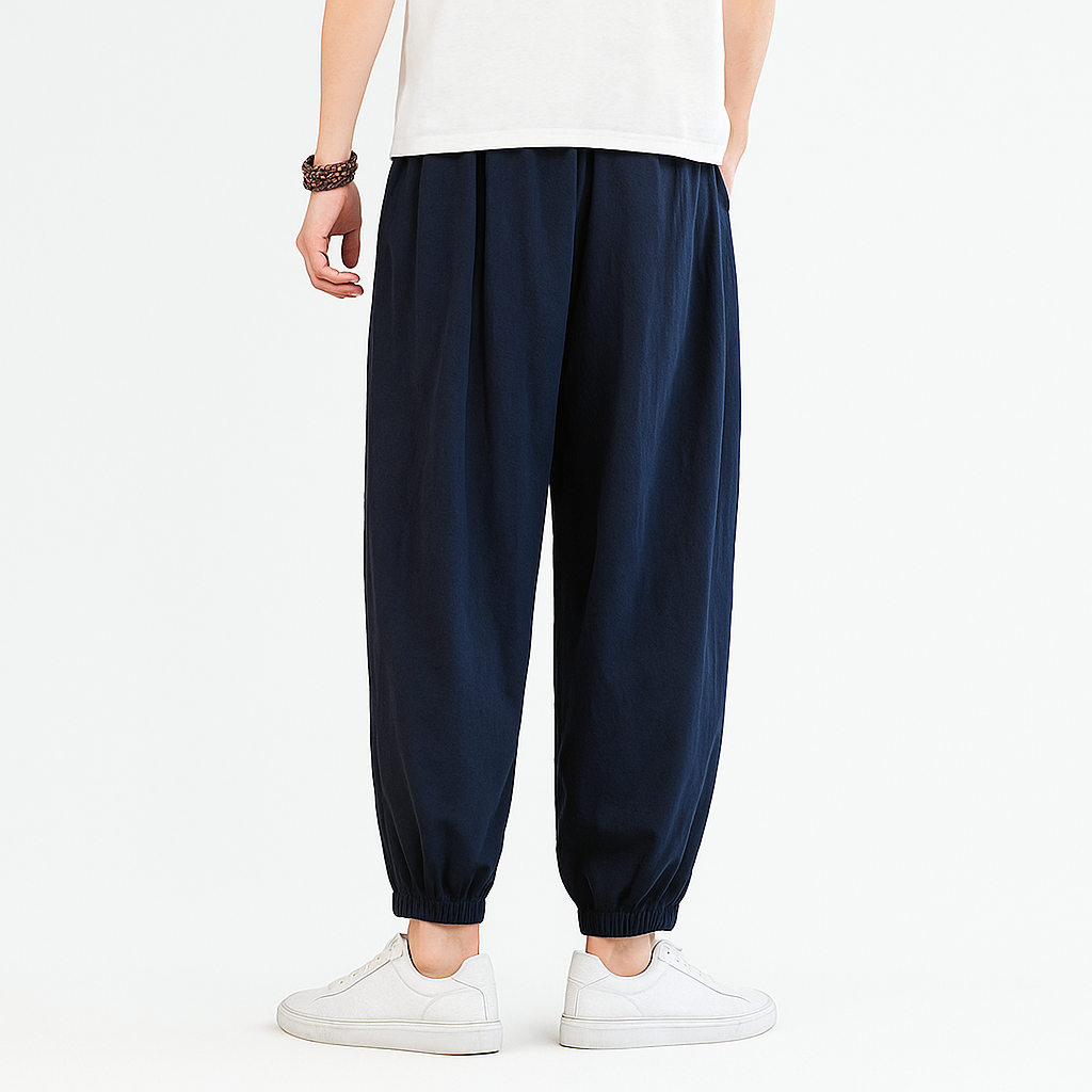 Shizuku Harem Pants - Kyoto Soul - Sky, Forest, Black, Navy, Pants