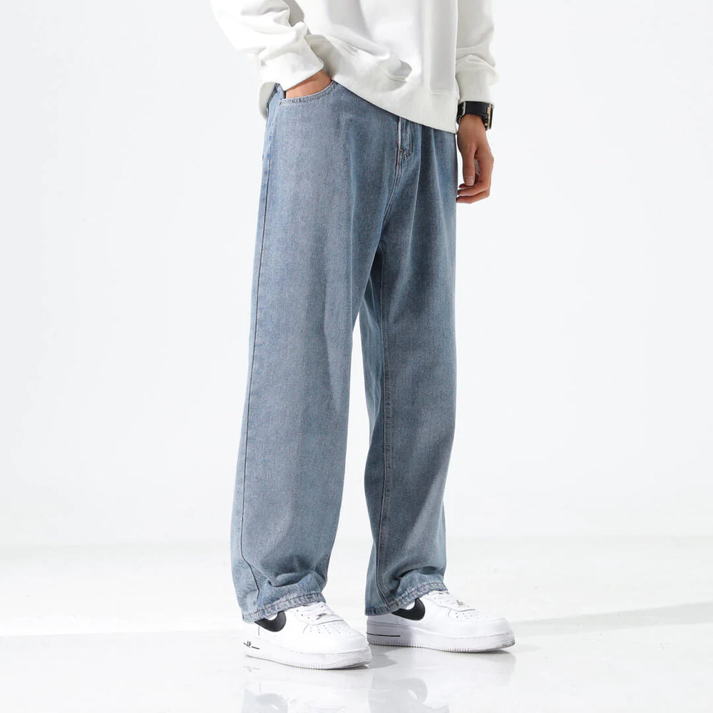Massugu Denim Pants - Kyoto Soul - Black, Blue, Casual, City, Coffee, Denim, Festivals, jeans, Loose, new, pants, straight pants