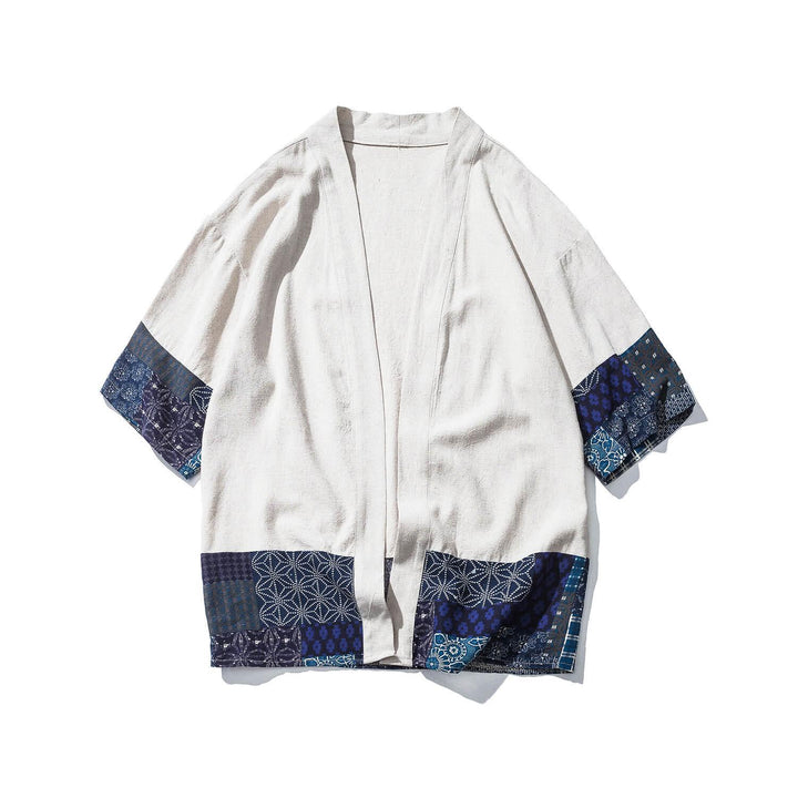 Arloniwi Kimono - Kyoto Apparel - Black, Blue, kimono, Light fabric, Off-White, Outerwear