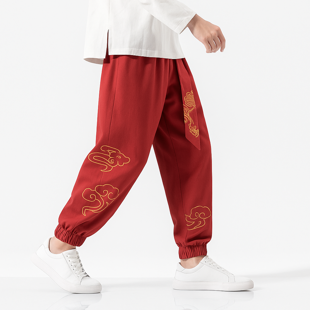 Kumo Harem Pants - Kyoto Soul - Green, Black, Blue, Red, pants