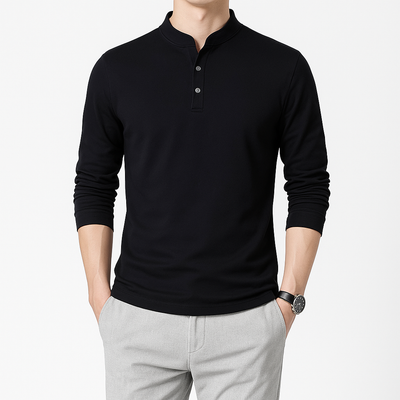 Tetsu Henley Kimono - Kyoto Soul Apparel- Black, Green, Gray, Blue, Beige, Shirt