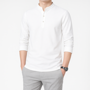 Tetsu Henley Kimono - Kyoto Soul Apparel- Black, Green, Gray, Blue, Beige, Shirt