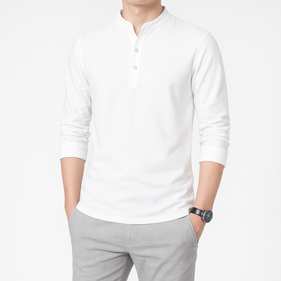 Tetsu Henley Kimono - Kyoto Soul Apparel- Black, Green, Gray, Blue, Beige, Shirt