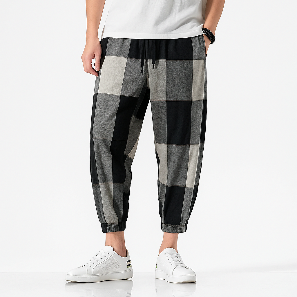 Borku Pants - Kyoto Apparel - Black, Brown, Light fabric, long, pants