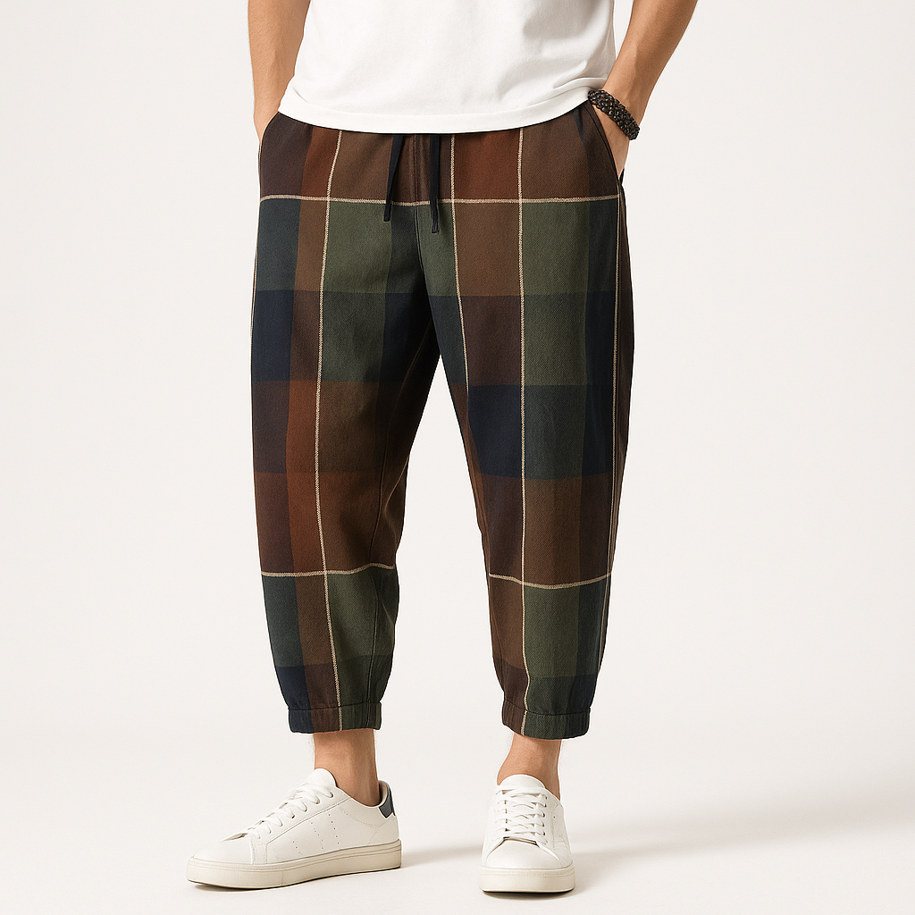 Borku Pants - Kyoto Apparel - Black, Brown, Light fabric, long, pants