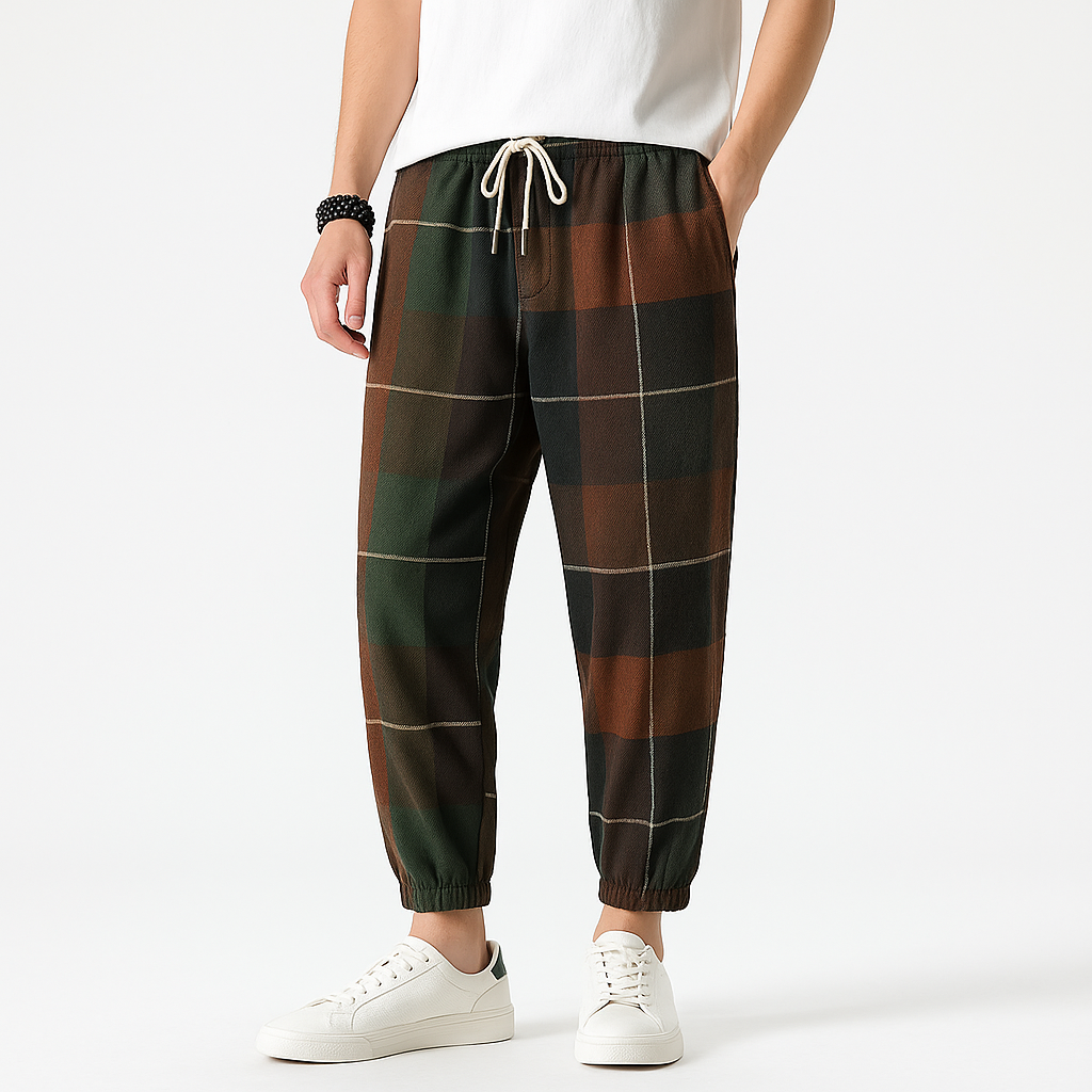 Borku Pants - Kyoto Apparel - Black, Brown, Light fabric, long, pants