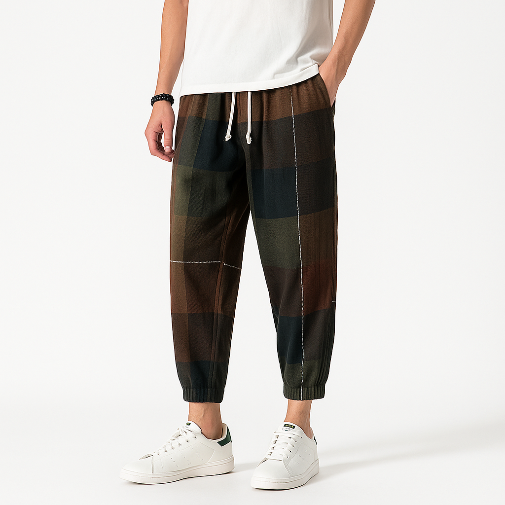 Borku Pants - Kyoto Apparel - Black, Brown, Light fabric, long, pants