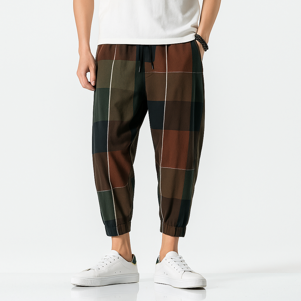 Borku Pants - Kyoto Apparel - Black, Brown, Light fabric, long, pants
