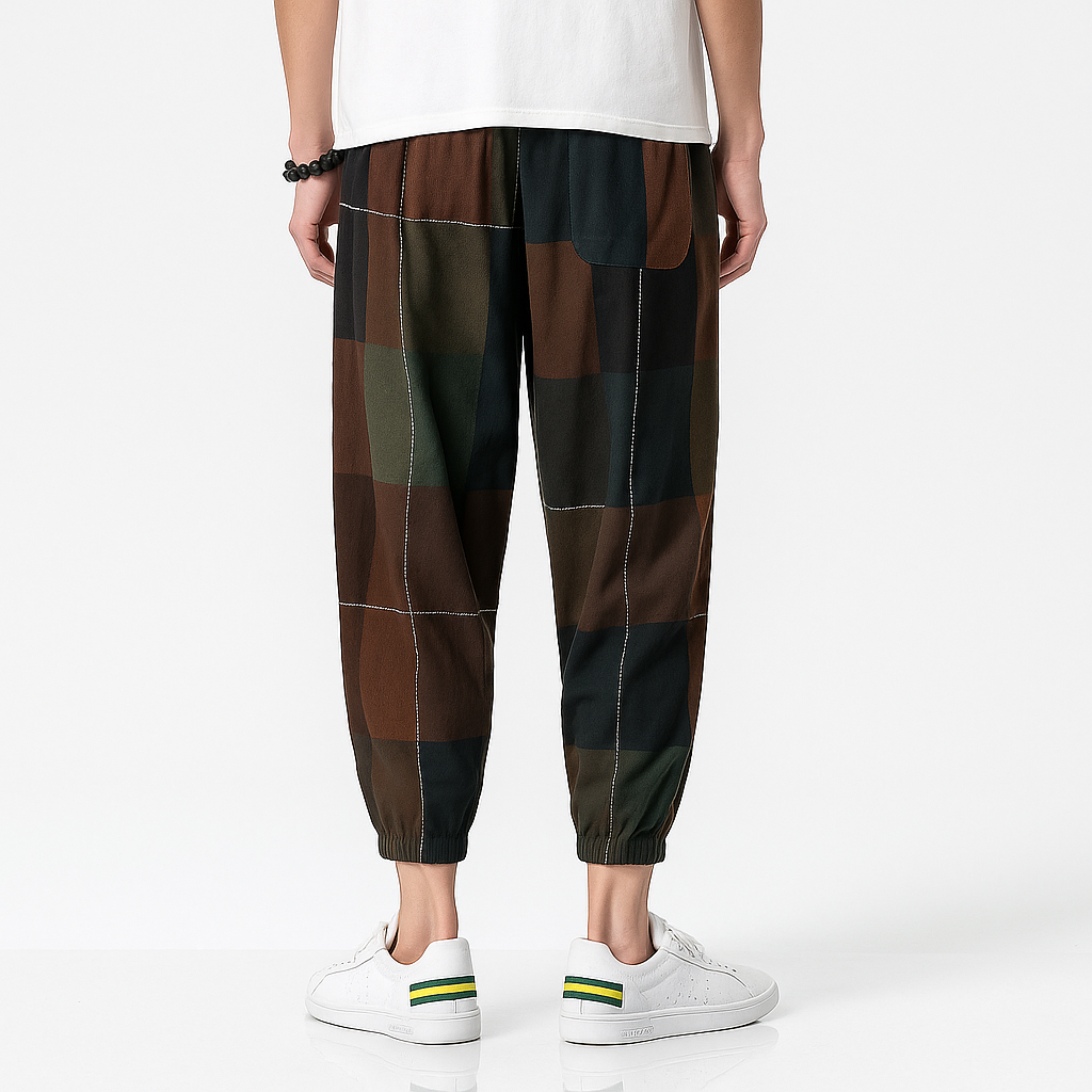 Borku Pants - Kyoto Apparel - Black, Brown, Light fabric, long, pants