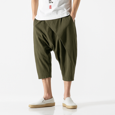 Kasuwai Quarter Pants - Kyoto Apparel - Black, Blue, Green, pants, short pant, short pants, shorts