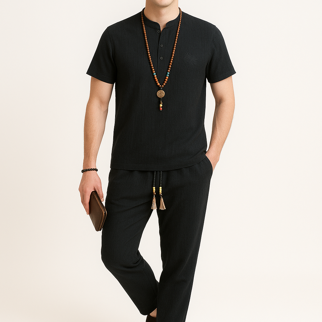 Pansui Shirt - Kyoto Soul - Black, gray, khaki, shirt