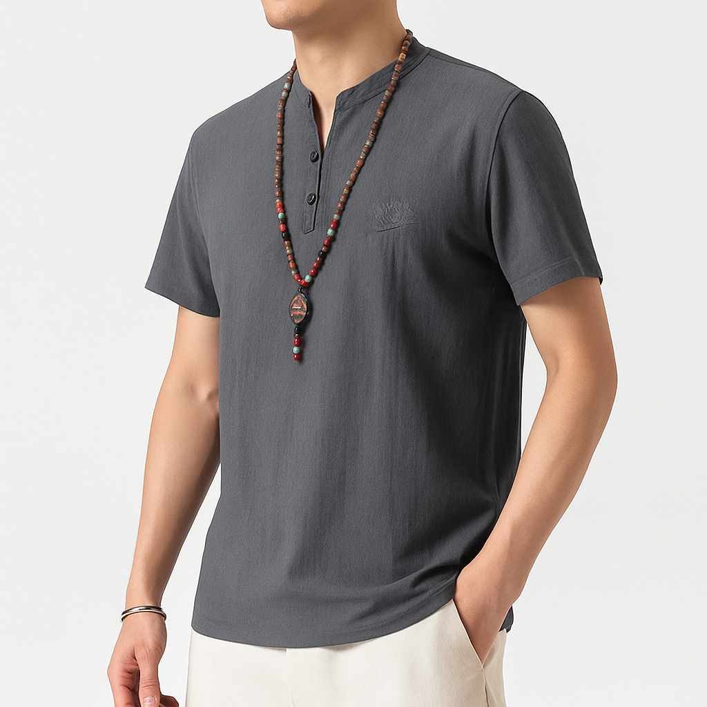 Pansui Shirt - Kyoto Soul - Black, gray, khaki, shirt