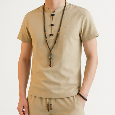 Pansui Shirt - Kyoto Soul - Black, gray, khaki, shirt