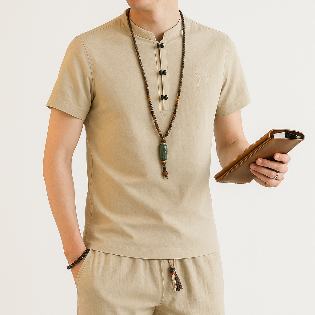 Pansui Shirt - Kyoto Soul - Black, gray, khaki, shirt