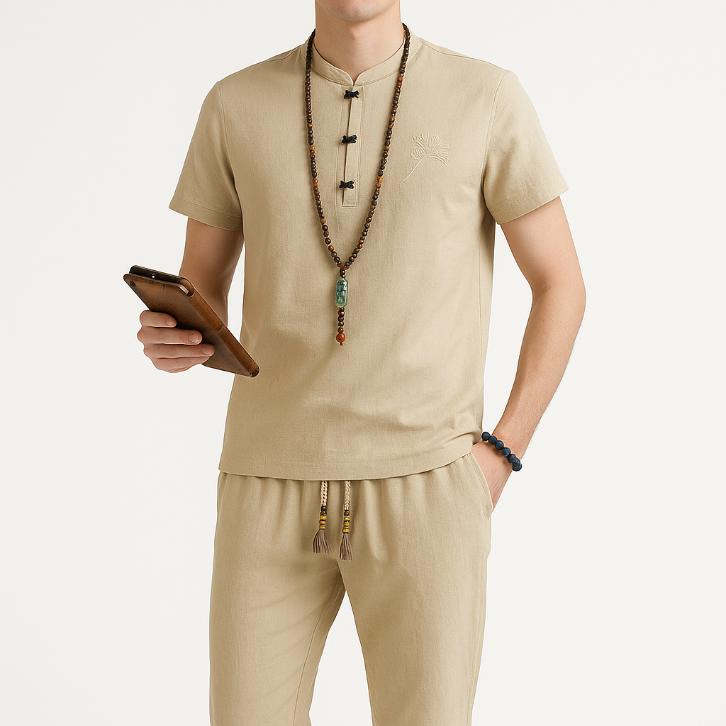 Pansui Shirt - Kyoto Soul - Black, gray, khaki, shirt