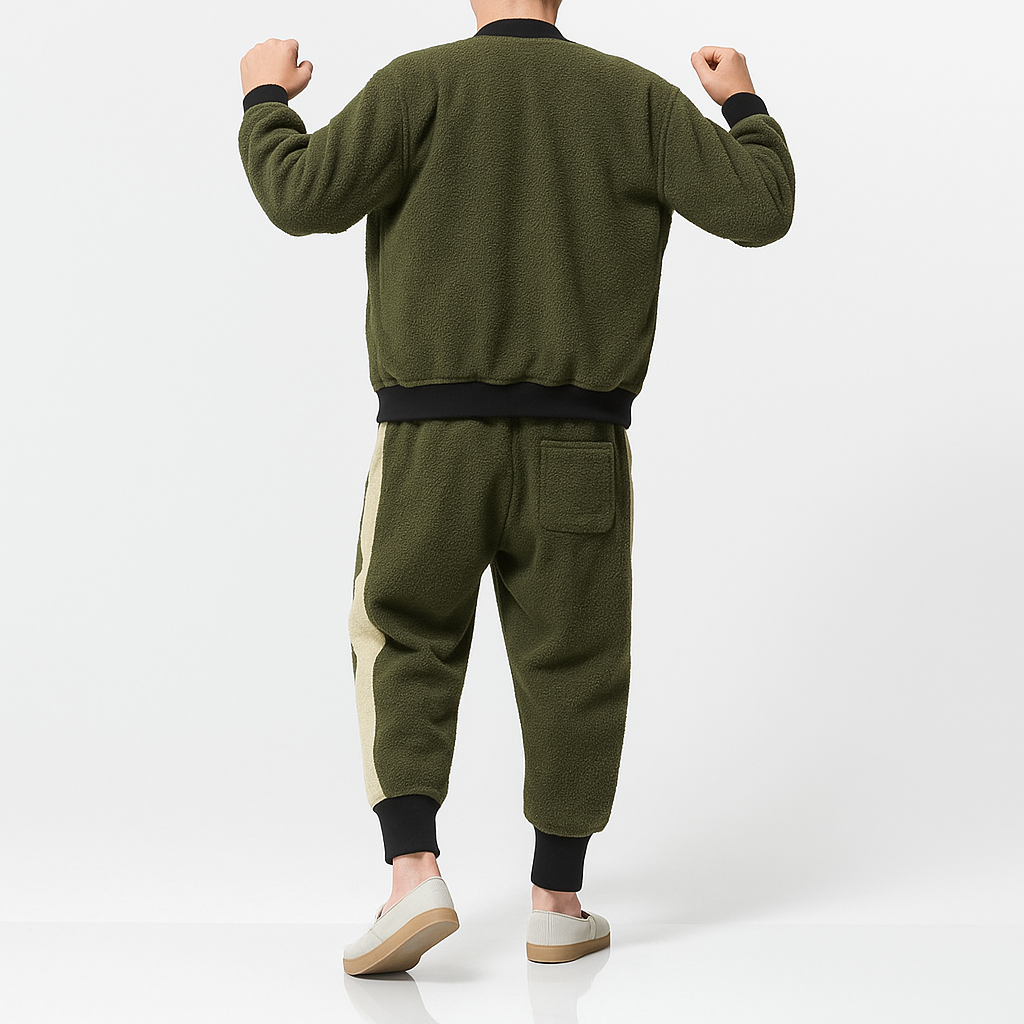 Kedarake Jacket & Pants Set - Kyoto Apparel - Black, Brown, coat, drawstrings, Green, jacket, Outerwear, pants, Thick fabric