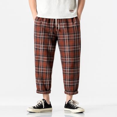 Kencho Pants - Kyoto Apparel - Blue, drawstrings, khaki, pants, Red, short pants