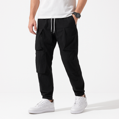 Kinosei Functional Pants - Kyoto Soul - Black, cargo pants, Casual, City, Coffee, Dog, fashion, Gray, Loose, Loosy, new, pants, sporty, Travel