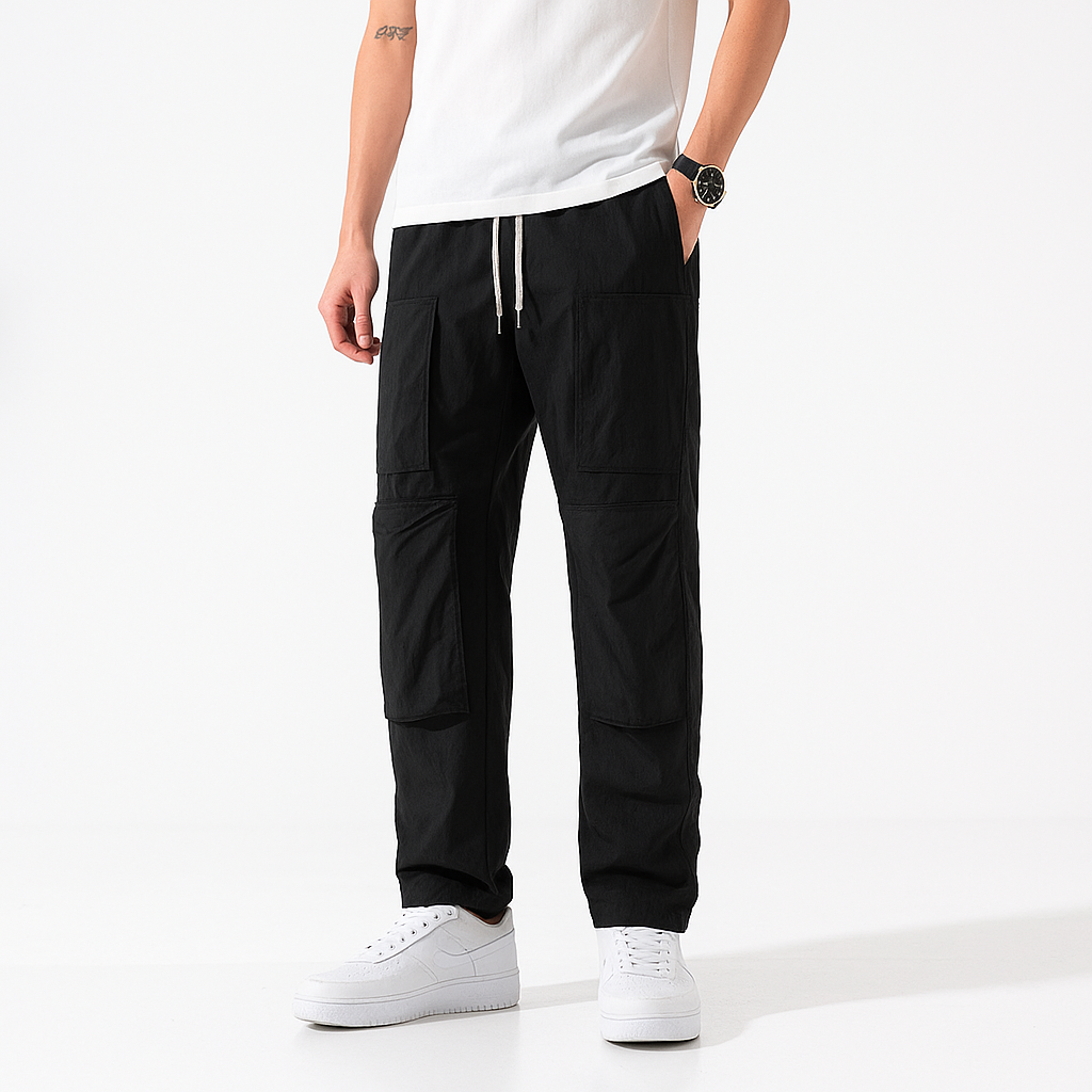 Kinosei Functional Pants - Kyoto Soul - Black, cargo pants, Casual, City, Coffee, Dog, fashion, Gray, Loose, Loosy, new, pants, sporty, Travel