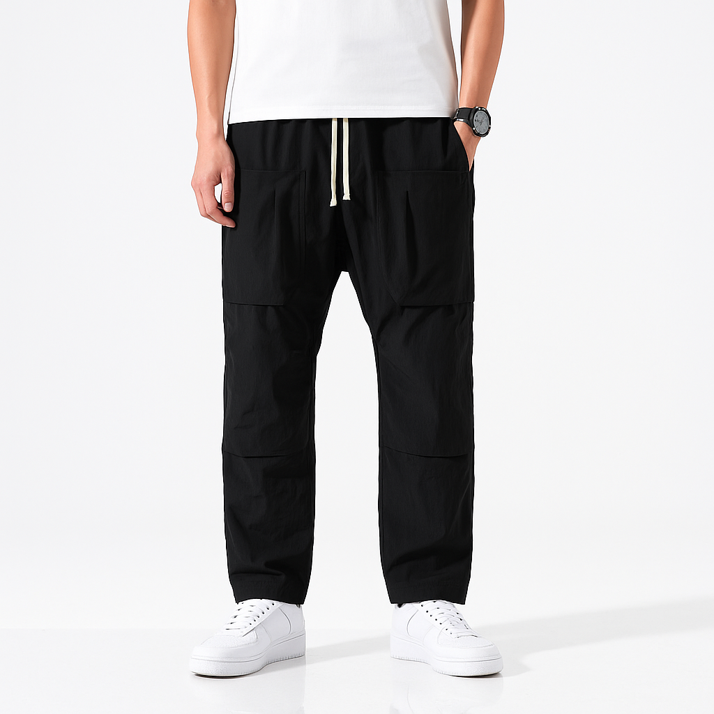 Kinosei Functional Pants - Kyoto Soul - Black, cargo pants, Casual, City, Coffee, Dog, fashion, Gray, Loose, Loosy, new, pants, sporty, Travel