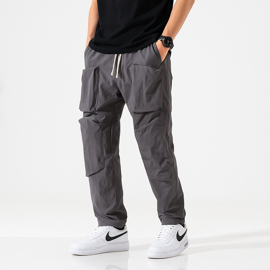 Kinosei Functional Pants - Kyoto Soul - Black, cargo pants, Casual, City, Coffee, Dog, fashion, Gray, Loose, Loosy, new, pants, sporty, Travel