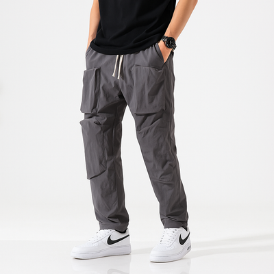 Kinosei Functional Pants - Kyoto Soul - Black, cargo pants, Casual, City, Coffee, Dog, fashion, Gray, Loose, Loosy, new, pants, sporty, Travel
