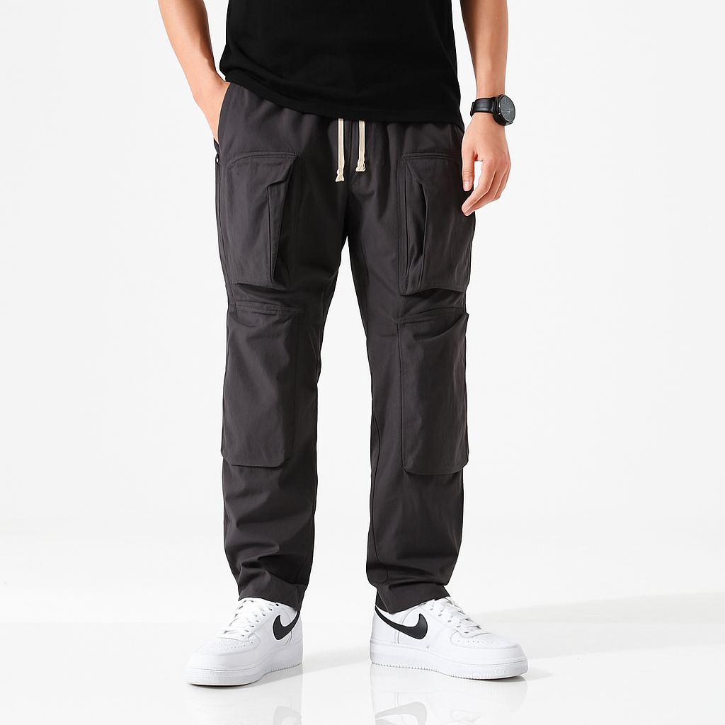 Kinosei Functional Pants - Kyoto Soul - Black, cargo pants, Casual, City, Coffee, Dog, fashion, Gray, Loose, Loosy, new, pants, sporty, Travel