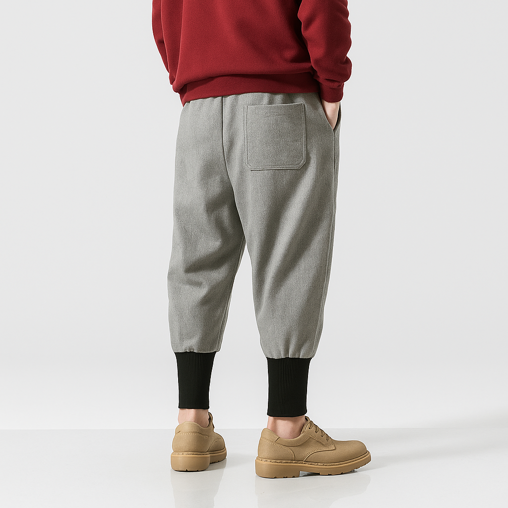 Kuko Harem Pants - Kyoto Apparel - Black, drawstrings, Gray, harem, harems, pants, Thick fabric