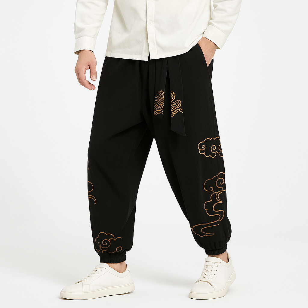 Kumo Harem Pants - Kyoto Soul - Green, Black, Blue, Red, pants