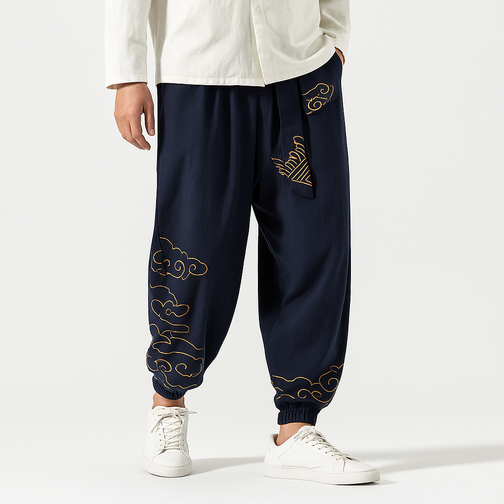 Kumo Harem Pants - Kyoto Soul - Green, Black, Blue, Red, pants