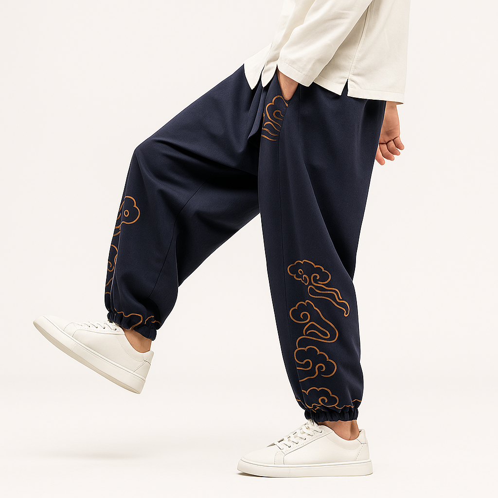 Kumo Harem Pants - Kyoto Soul - Green, Black, Blue, Red, pants