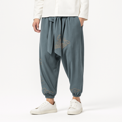 Kumo Harem Pants - Kyoto Soul - Green, Black, Blue, Red, pants