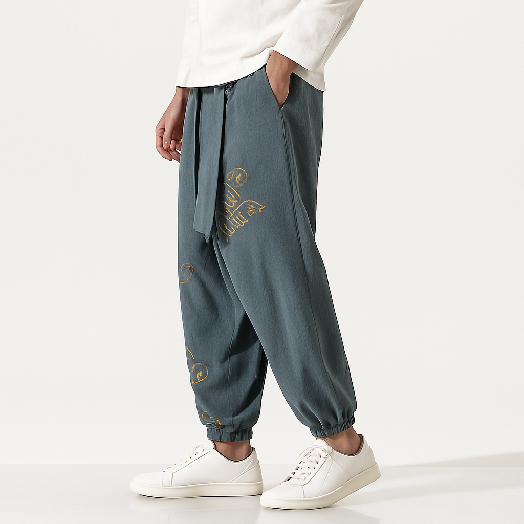 Kumo Harem Pants - Kyoto Soul - Green, Black, Blue, Red, pants