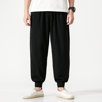 Maikito Pants - Kyoto Apparel - Black, Blue, Brown, drawstrings, Gray, pants