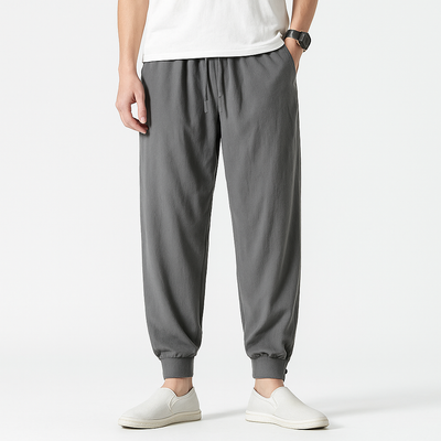 Maikito Pants - Kyoto Apparel - Black, Blue, Brown, drawstrings, Gray, pants