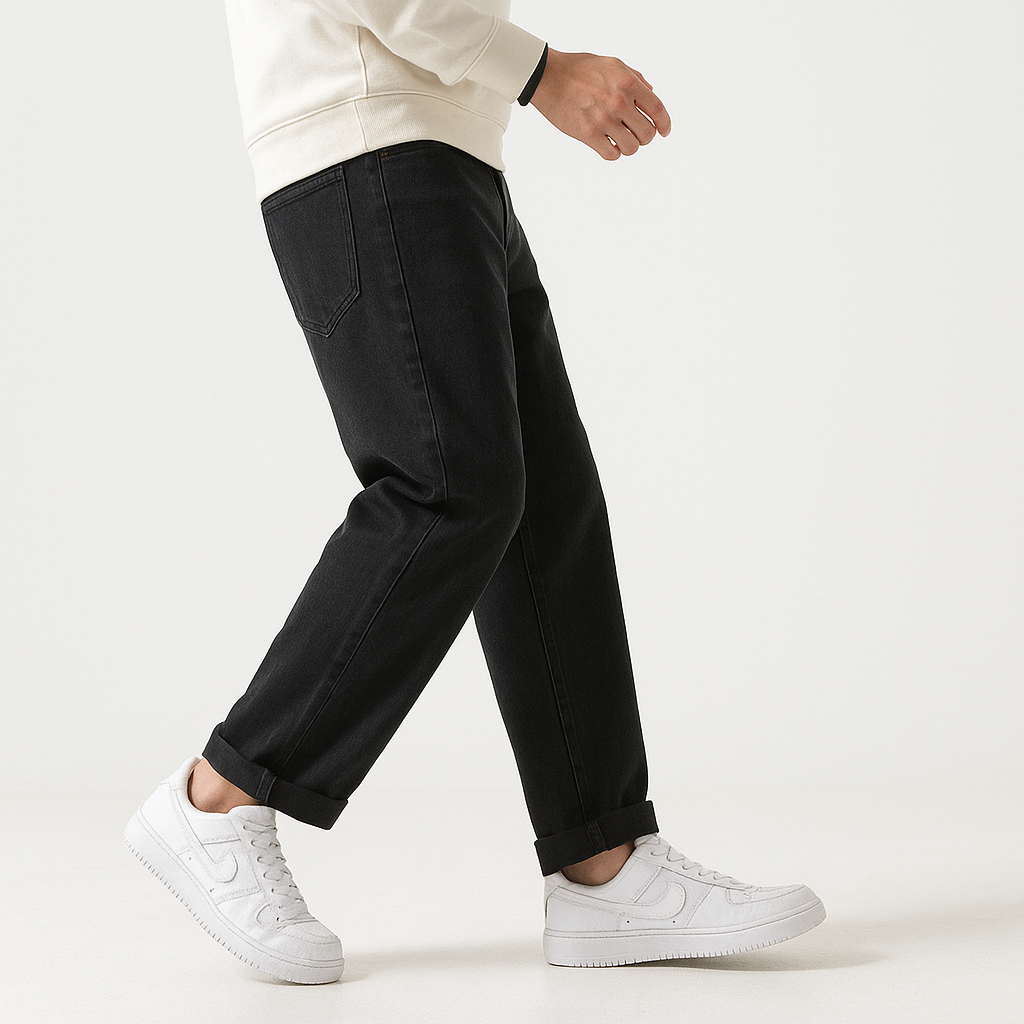 Massugu Denim Pants - Kyoto Soul - Black, Blue, Casual, City, Coffee, Denim, Festivals, jeans, Loose, new, pants, straight pants