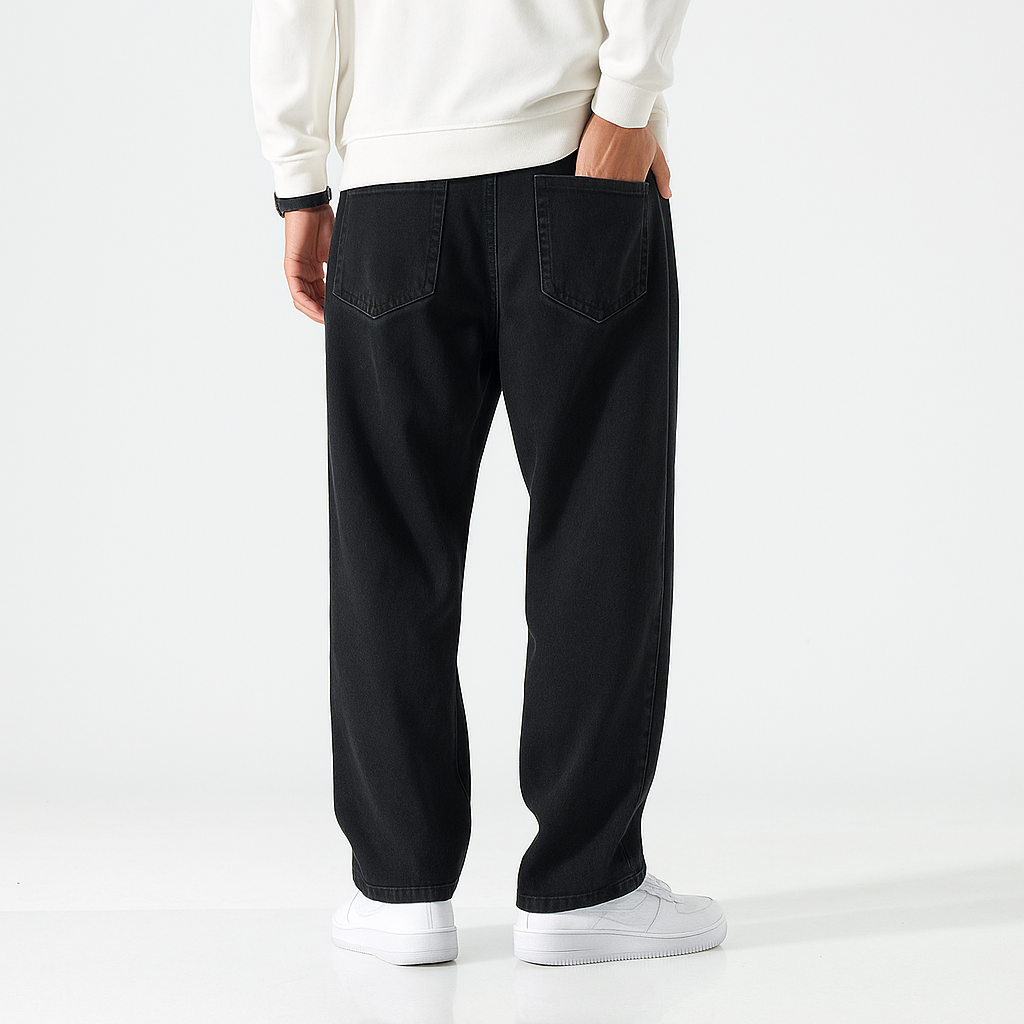 Massugu Denim Pants - Kyoto Soul - Black, Blue, Casual, City, Coffee, Denim, Festivals, jeans, Loose, new, pants, straight pants