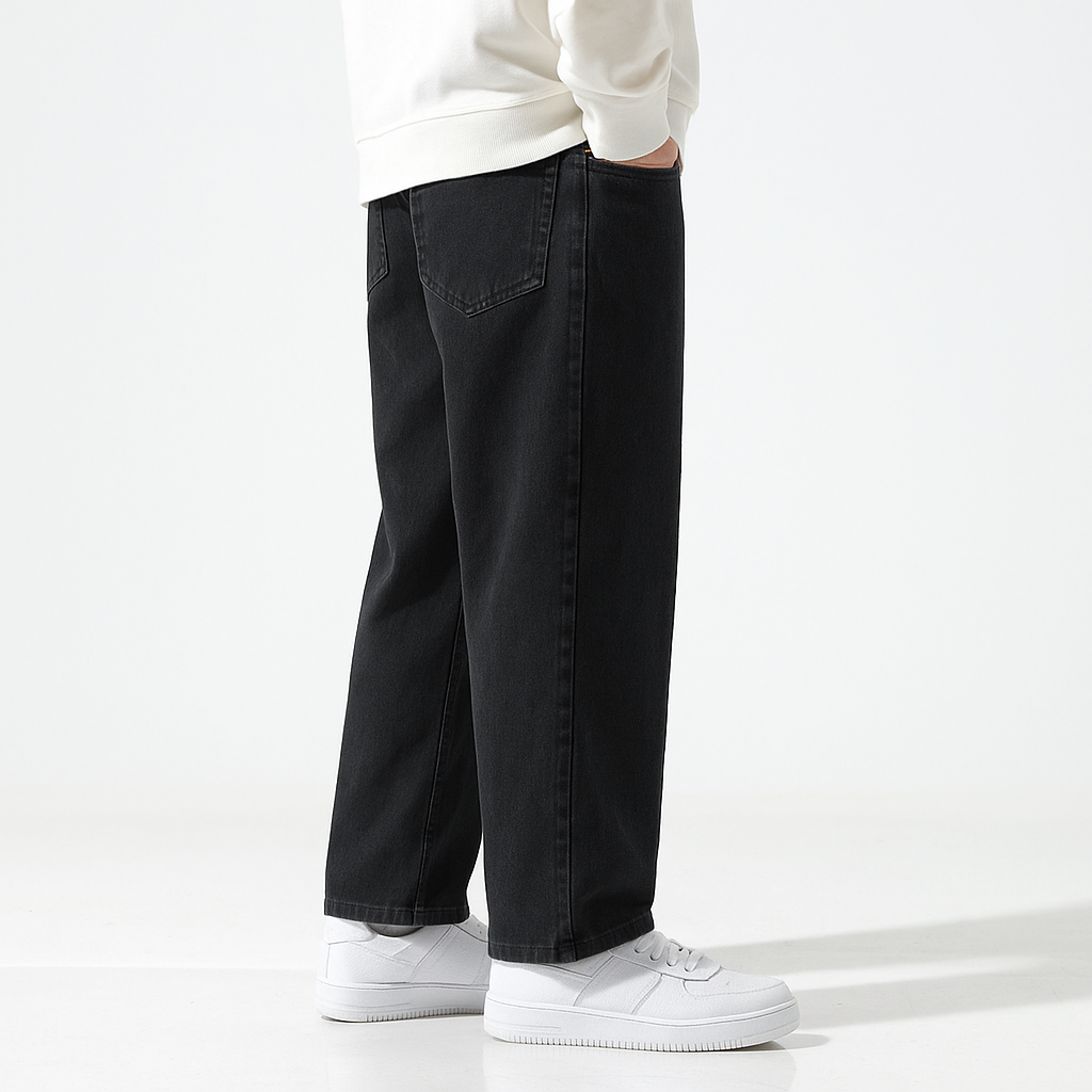 Massugu Denim Pants - Kyoto Soul - Black, Blue, Casual, City, Coffee, Denim, Festivals, jeans, Loose, new, pants, straight pants