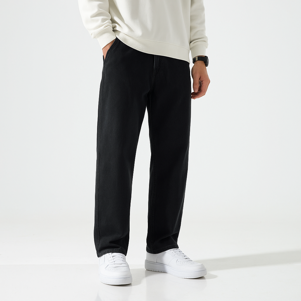 Massugu Denim Pants - Kyoto Soul - Black, Blue, Casual, City, Coffee, Denim, Festivals, jeans, Loose, new, pants, straight pants