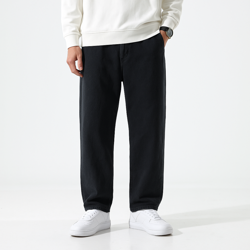 Massugu Denim Pants - Kyoto Soul - Black, Blue, Casual, City, Coffee, Denim, Festivals, jeans, Loose, new, pants, straight pants