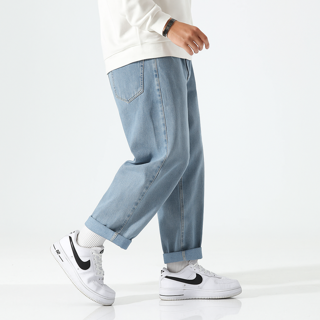 Massugu Denim Pants - Kyoto Soul - Black, Blue, Casual, City, Coffee, Denim, Festivals, jeans, Loose, new, pants, straight pants