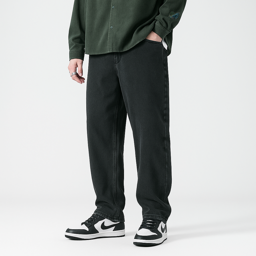 Mirusho Pants - Kyoto Apparel - Black, Blue, Denim, pants