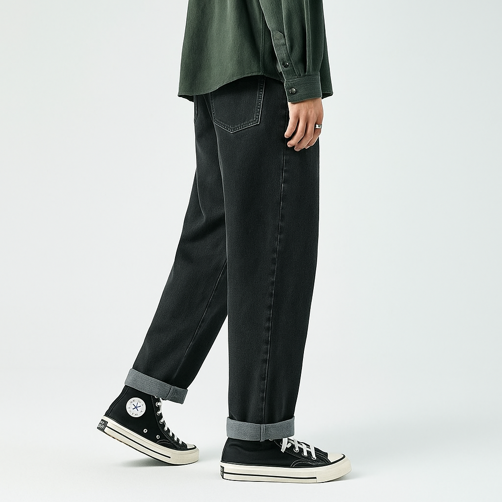 Mirusho Pants - Kyoto Apparel - Black, Blue, Denim, pants