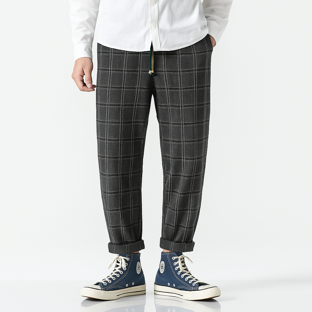 Moshihiro Pants - Kyoto Apparel - gray, Black, Brown, long, pants, Thick fabric