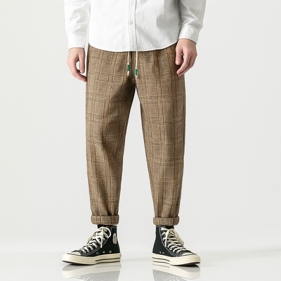 Moshihiro Pants - Kyoto Apparel - gray, Black, Brown, long, pants, Thick fabric