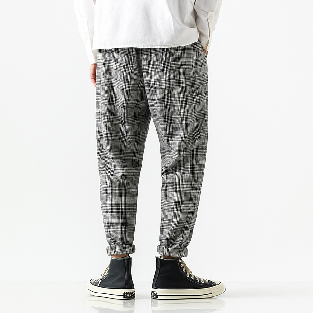 Moshihiro Pants - Kyoto Apparel - gray, Black, Brown, long, pants, Thick fabric