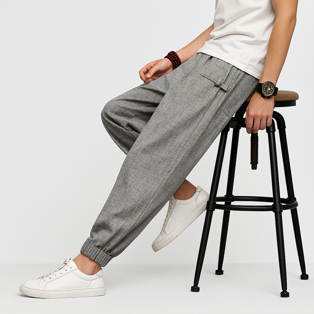 Raijin Harem Pants - Kyoto Soul - Army Green, Black, Navy Blue, Gray, pants